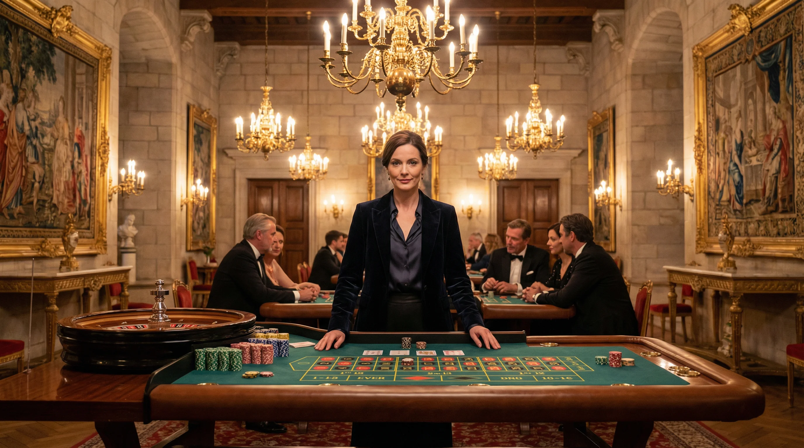 Crupier profesional en el casino en vivo de betmexico mx